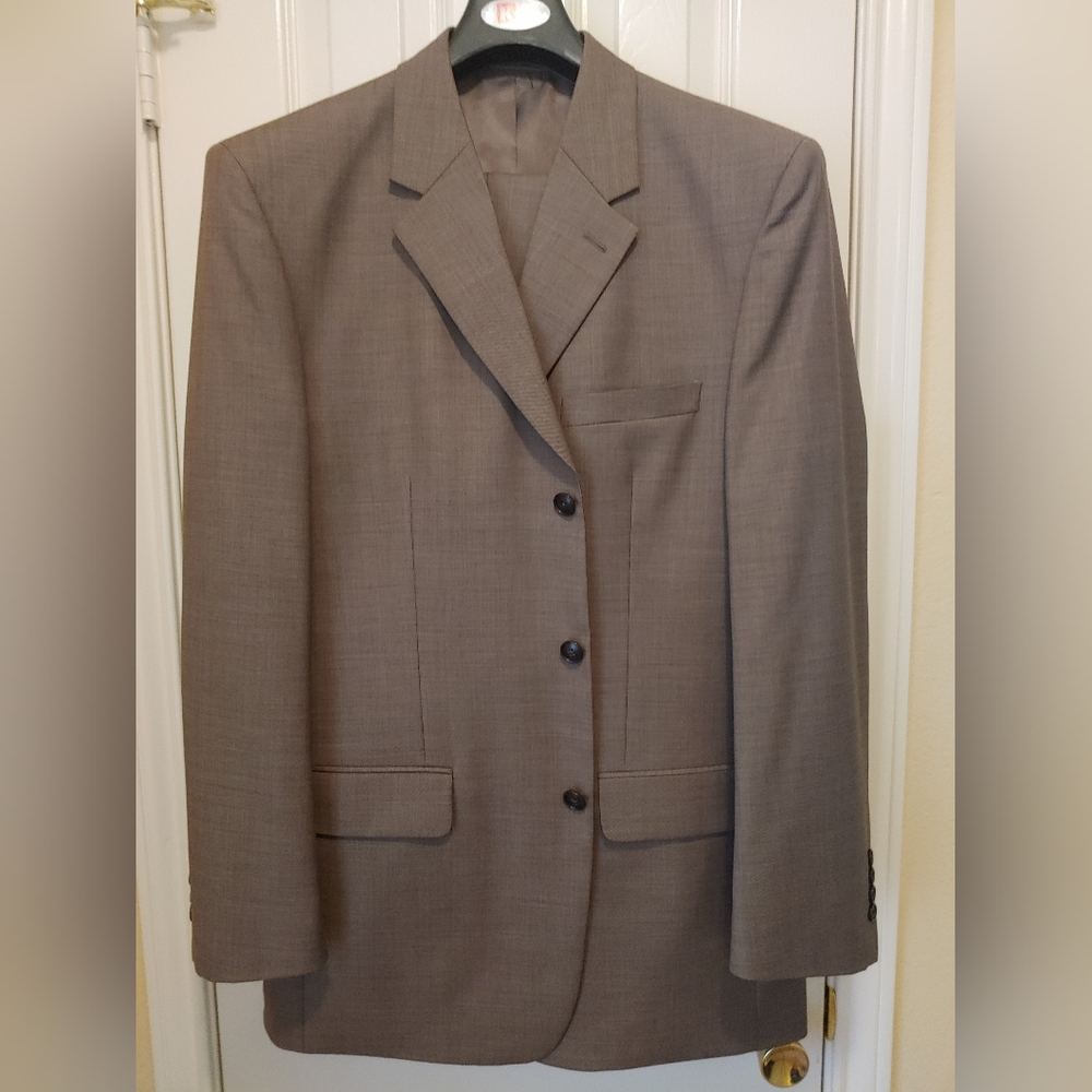 Men's Paulo Solari Brown Wool Suit NWT